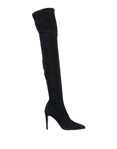 Sergio Rossi Knee Boots In Black
