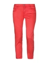 Cycle Cropped Pants & Culottes In Red