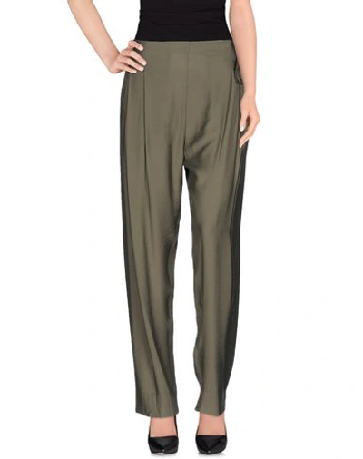 Intropia Casual Pants In Military Green