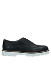 Hogan Lace-up Shoes In Black