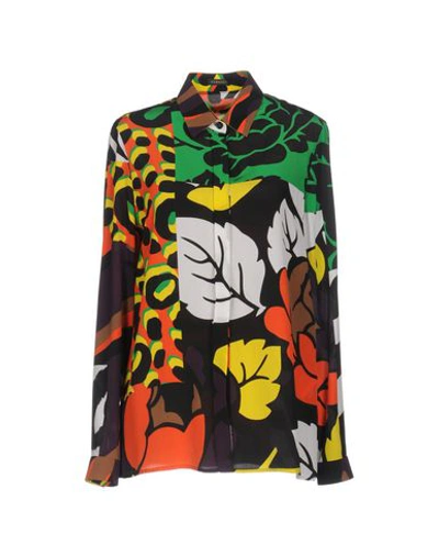 Versace Floral Shirts & Blouses In Green