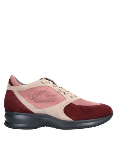 Alberto Guardiani Sneakers In Maroon