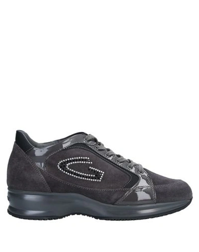 Alberto Guardiani Sneakers In Steel Grey