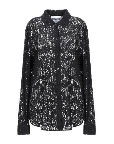 Moschino Lace Shirts & Blouses In Black