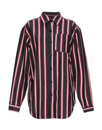Han Kjobenhavn Striped Shirt In Black