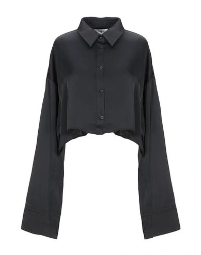 Cheap Monday Solid Color Shirts & Blouses In Black