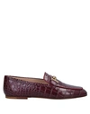 TOD'S TOD'S WOMAN LOAFERS GARNET SIZE 6 SOFT LEATHER,11711220FG 6
