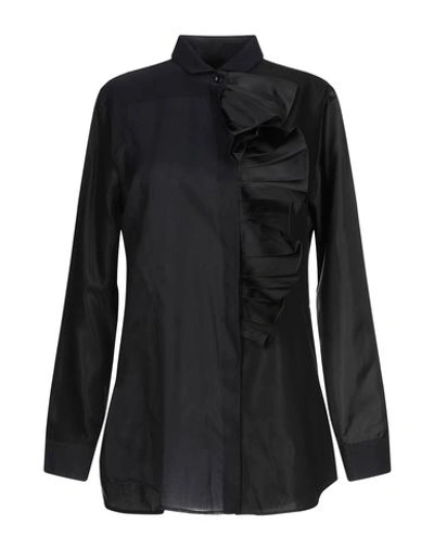 Bagutta Solid Color Shirts & Blouses In Black