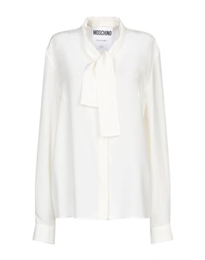 Moschino Shirts & Blouses With Bow In White
