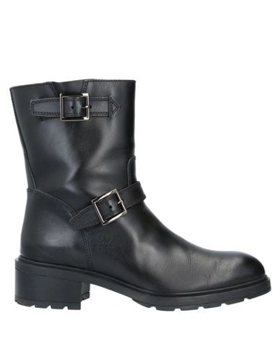 Hogan Woman Ankle Boots Black Size 5.5 Soft Leather