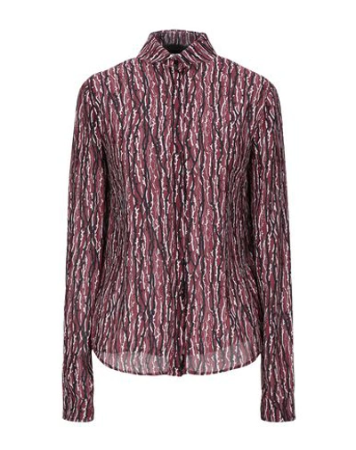 Alessandro Dell'acqua Patterned Shirts & Blouses In Brick Red