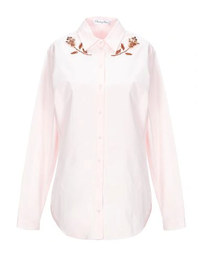Dior Solid Color Shirts & Blouses In Light Pink