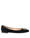 Fabio Rusconi Ballet Flats In Black