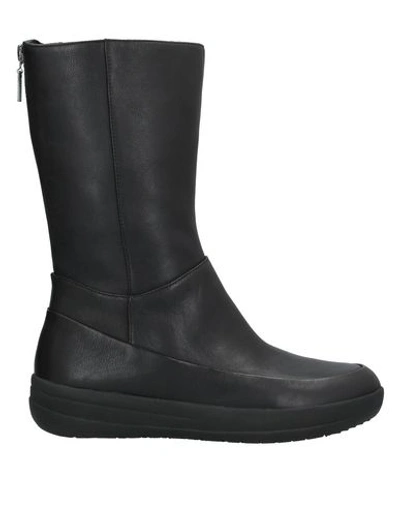 Fitflop Woman Ankle Boots Black Size 7 Leather