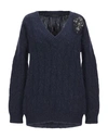Ermanno Scervino Sweater In Dark Blue