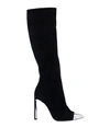 BALLIN BALLIN WOMAN KNEE BOOTS BLACK SIZE 9 SOFT LEATHER,11716655KA 11