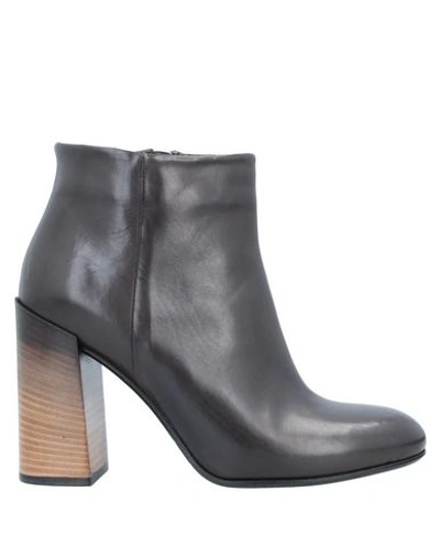 Alberto Fermani Ankle Boot In Dark Brown