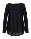 SNOBBY SHEEP SNOBBY SHEEP WOMAN SWEATER MIDNIGHT BLUE SIZE 10 SILK, CASHMERE