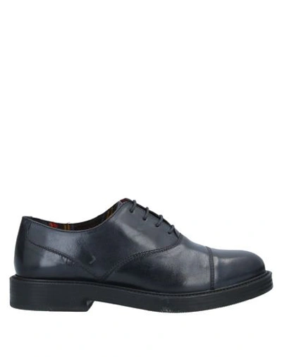 Anderson Laced Shoes In Dark Blue