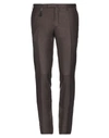Incotex Casual Pants In Dark Brown