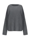 LE TRICOT PERUGIA LE TRICOT PERUGIA WOMAN SWEATER GREY SIZE L VIRGIN WOOL, SILK, POLYAMIDE, CASHMERE,39968390MD 6