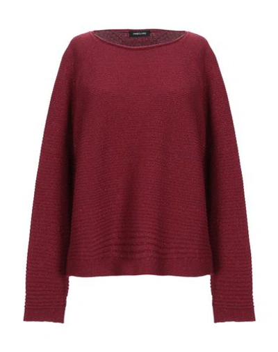 Anneclaire Sweater In Maroon