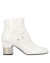 Roger Vivier Ankle Boots In White