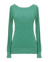 Les Copains Woman Sweater Green Size S Viscose, Polyamide