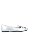 Tod's Loafers In Silver