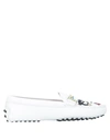TOD'S TOD'S WOMAN LOAFERS WHITE SIZE 5.5 SOFT LEATHER,11725105GL 1