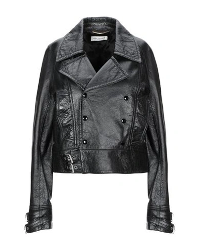 Saint Laurent Biker Jacket In Black