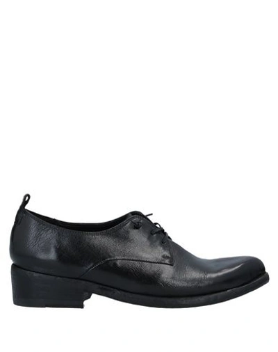 Sartori Gold Laced Shoes In Black