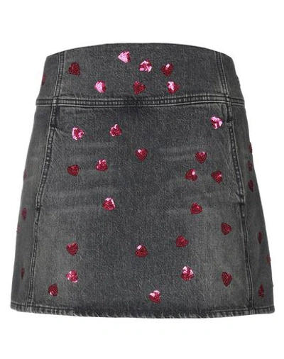 Valentino Denim Skirt In Grey
