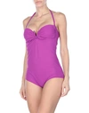 Versace One-piece Swimsuits In Mauve