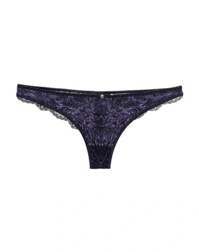 Versace Thongs In Purple