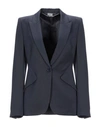 Alexander Mcqueen Blazer In Dark Blue