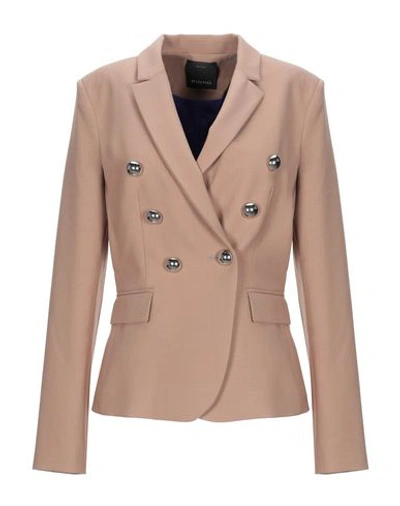 Pinko Suit Jackets In Camel