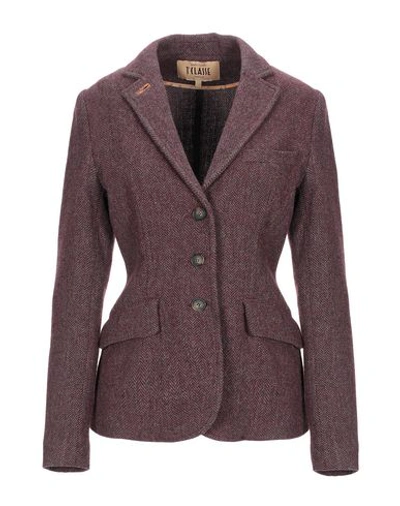 Alviero Martini 1a Classe Blazer In Maroon