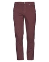 Brunello Cucinelli Men's Five-pocket Pants In Maroon