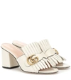 GUCCI MARMONT LEATHER SANDALS,P00397898