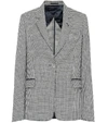GOLDEN GOOSE CHECKED WOOL AND COTTON BLAZER,P00405720