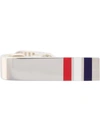 Thom Browne Rwb Short Silver Tie Bar In Silver
