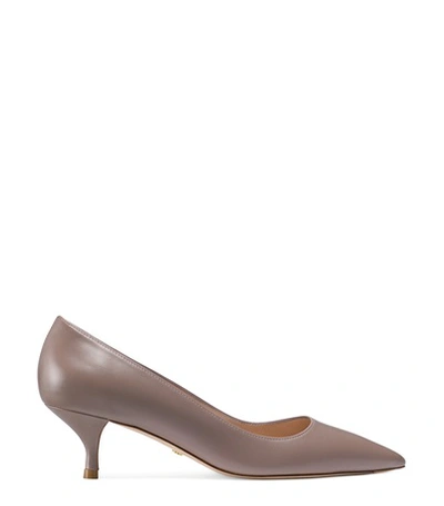 Stuart Weitzman Cindy 45 In Taupe Leather