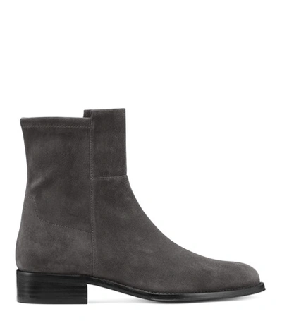 Stuart Weitzman The 5050 Bootie In Slate Medium Gray Suede