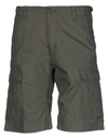 Carhartt Shorts & Bermuda Shorts In Military Green