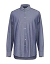 Borsa Solid Color Shirt In Blue