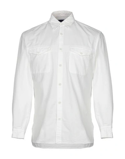 Sage De Crêt Solid Color Shirt In White