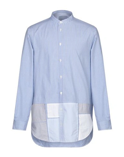 Ports 1961 Striped Shirt In Sky Blue
