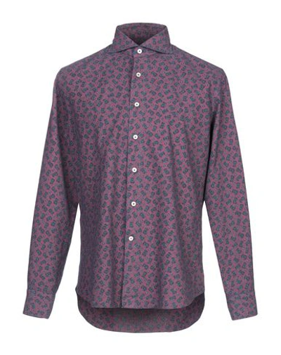 Alessandro Gherardi Patterned Shirt In Mauve