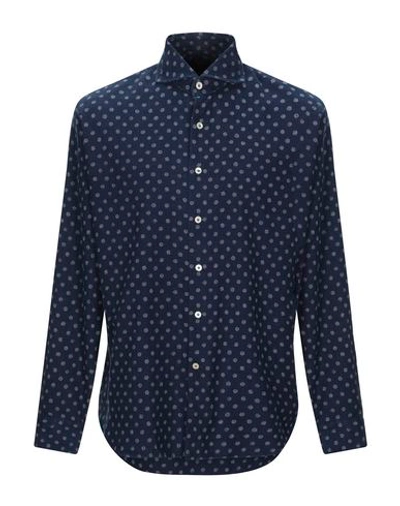 Alessandro Gherardi Shirts In Dark Blue